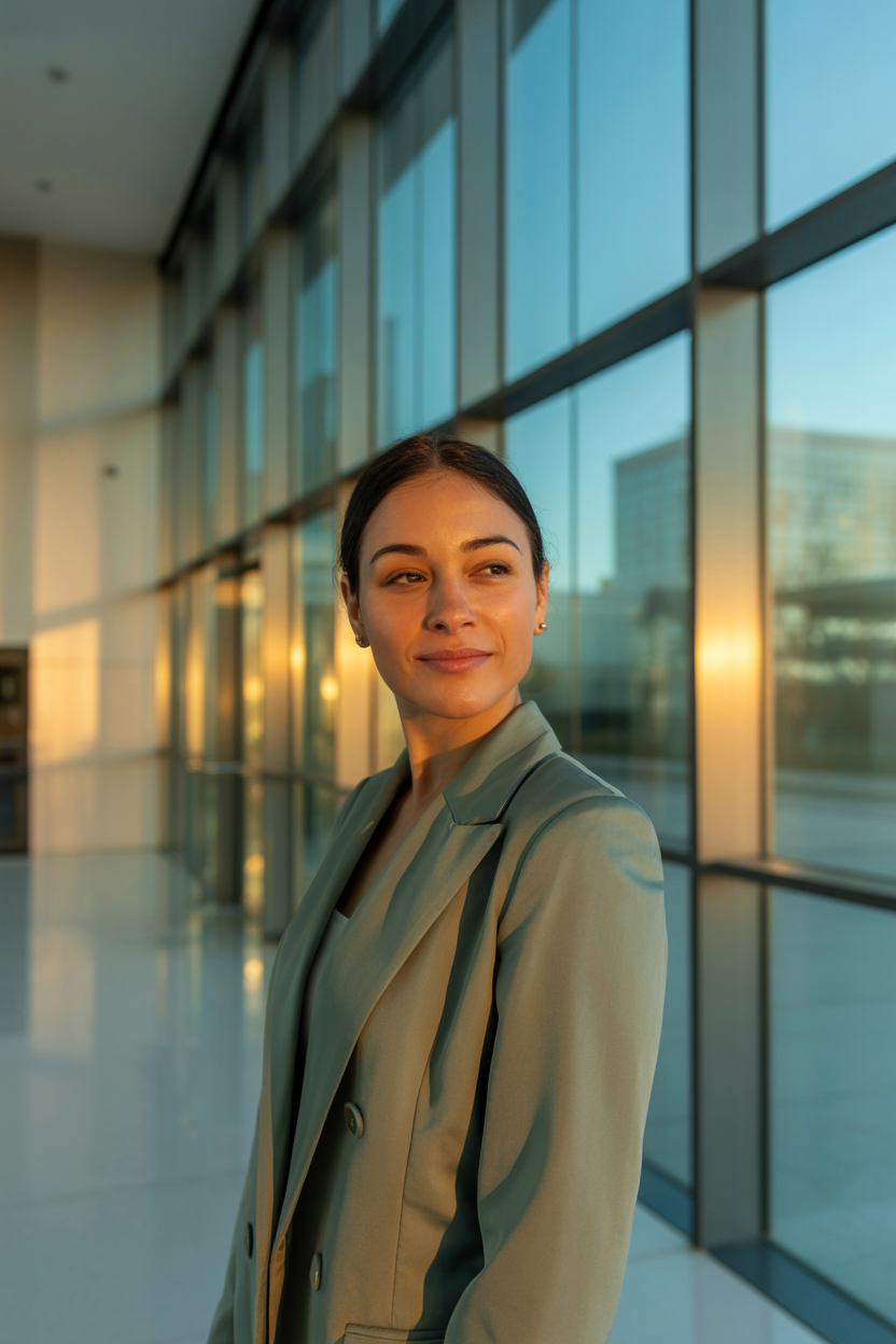 AI headshot example for business professionals